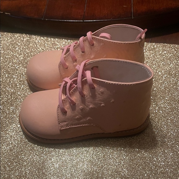 Josmo Light Pink Kids Boots with Dots - Picture 2 of 11